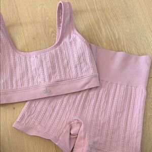 ALO lilac workout set